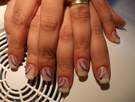 Zselés műköröm díszítés